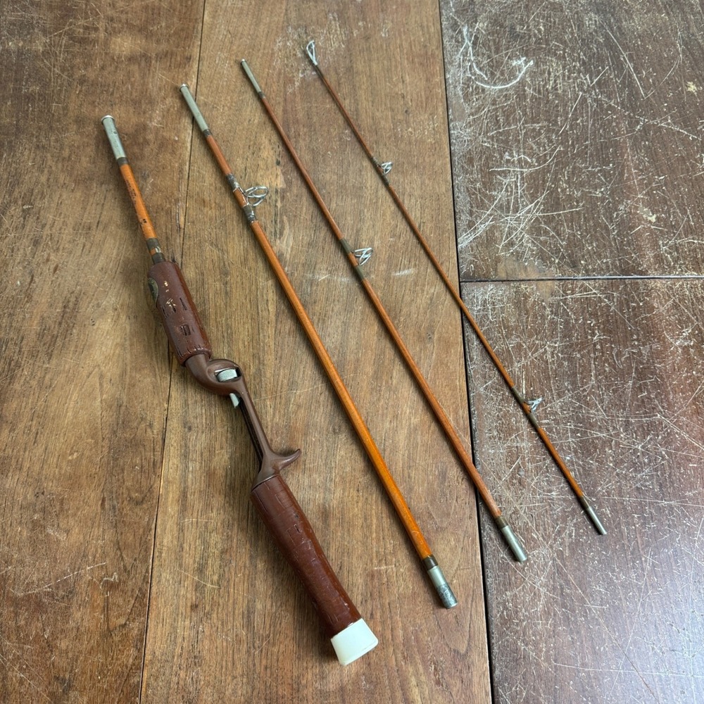 Wright & McGill Eagle Claw 4-FRC 6 1/2 Ft Packit 4 pc‎ VINTAGE fishing rod